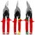 Milwaukee 3 darabos lemezvágó olló készlet 48224533