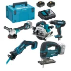 Makita 5in1 Akkus szett 18V