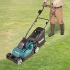 Makita DLM382PT2 38cm 2x18V LXT ® Li-ion akkus fűnyíró 2x5,0Ah+DT