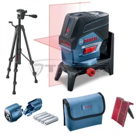 Bosch Keresztvonal és pontlézer + állvány + tartó