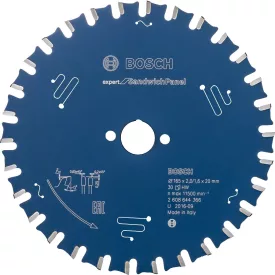 Körfűrészlap szendvicspanelhez 165*20 Z=30 BOSCH