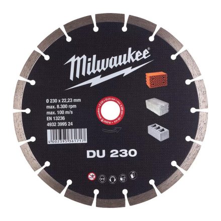 Gyémántkorong 230 mm DU Milwaukee 4932399524