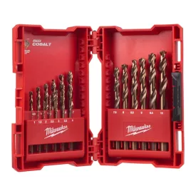  Csigafúró készlet HSSG Co Red Cobalt 1-10mm Milwaukee