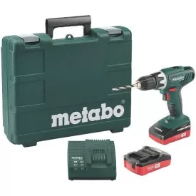   METABO AKKUS FÚRÓCSAVAROZÓ BS 18 SET 18V 2X2,0AH SZERSZÁMKÉSZLETTEL