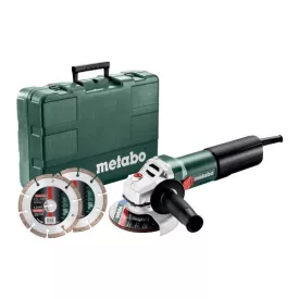   Metabo WEQ 1400-125 SET Sarokcsiszoló kofferben 1400W Ajándék gyémántkorongokkal