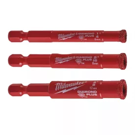   Gyémántfúró készlet száraz 6-10 mm 1/4" bit Milwaukee 4932471771