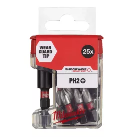 Bit PH2*25 25db + bit tartó Milwaukee