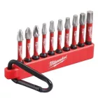 Bitkészlet karabineres 10 részes Milwaukee 4932480941
