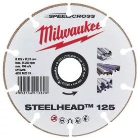   Gyémántkorong 125 mm fémhez Milwaukee Speedcross STEELHEAD™ 4932492015