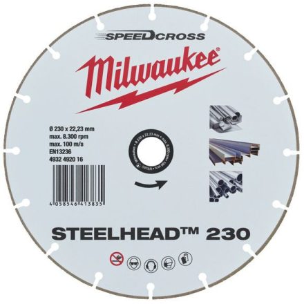 Gyémántkorong 230 mm fémhez Milwaukee Speedcross STEELHEAD™ 4932492016