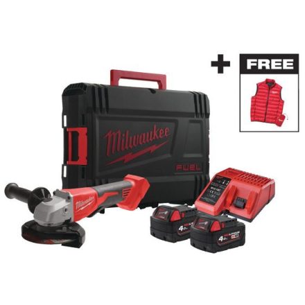 Milwaukee M18 BLSAG125XPDMC-402X Akkus sarokcsiszoló 2x4Ah