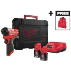 Milwaukee M12 FID2MC-202X Akkus ütvecsavarozó 1/4" bit, 2x2 Ah