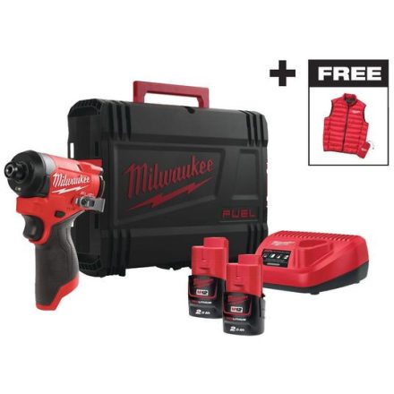 Milwaukee M12 FID2MC-202X Akkus ütvecsavarozó 1/4" bit, 2x2 Ah