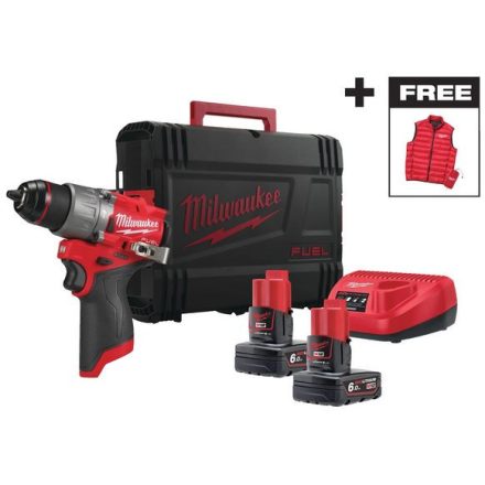 Milwaukee M12 FPD2MC-602X M12 FUEL™ szuperkompakt ütvefúró-csavarozó 2x6Ah