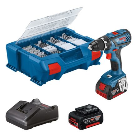 Bosch GSR 18V-28 Akkus fúró-csavarozó 2*3.0Ah + töltő + tartozékok