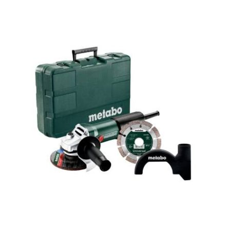 Metabo WEV 850-125 Sarokcsiszoló 125 mm 850W Set+ gyémántkorong