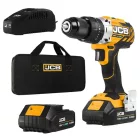 JCB 18CD-2-E 18V Akkus ütvefúró-csavarozó 18V 2x2Ah 45Nm vászontáskában