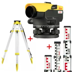   Leica NA324 + CTP104 + CLR102 Optikai szintező + állvány + mérőléc