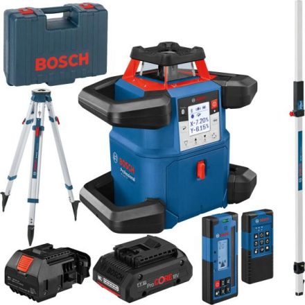Bosch GRL 600 H Forgólézer + állvány + mérőléc