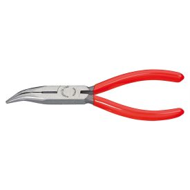   Félkerekcsőrű rádiós fogó, hajlított, vágóéllel 160 mm Knipex 25 21 160
