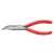 Félkerekcsőrű rádiós fogó, hajlított, vágóéllel 160 mm Knipex 25 21 160