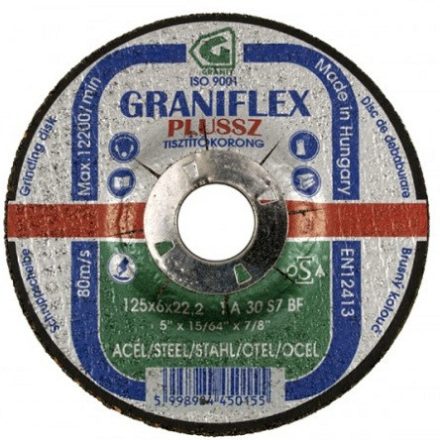 Tisztítókorong GRANIFLEX 115*6 mm fém 1A30S7BF