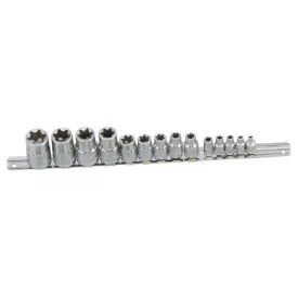   Dugókulcs készlet Torx-E 1/4"-3/8"-1/2" Genius