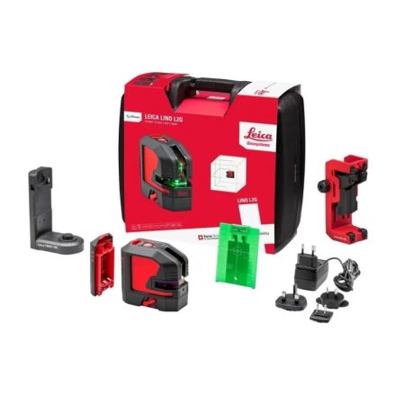 Leica Lino L2G Keresztvonallézer (zöld) tartóval kofferben 