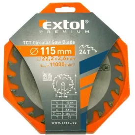 Körfűrészlap Extol 115x22,2mm