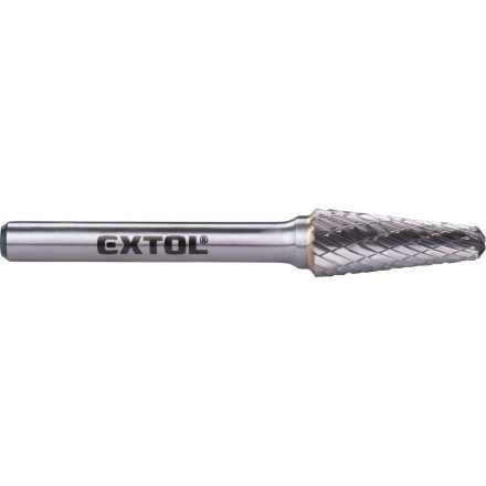 Keményfém turbómaró, rotormaró kúpos, kerek 12×28/6mm Extol industrial