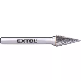   Keményfém turbómaró, rotormaró kúpos, hegyes 10×20/6mm Extol industrial