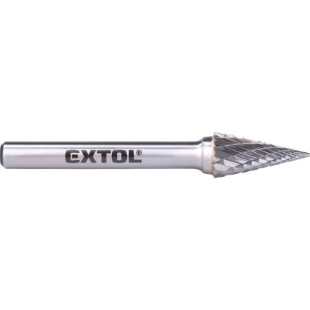 Keményfém turbómaró, rotormaró kúpos, hegyes 10×20/6mm Extol industrial