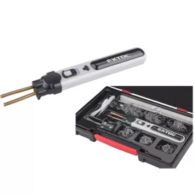   Extol akkus műanyag hegesztő- és kapcsozógép, 4V, 2000 mAh Li-ion akku