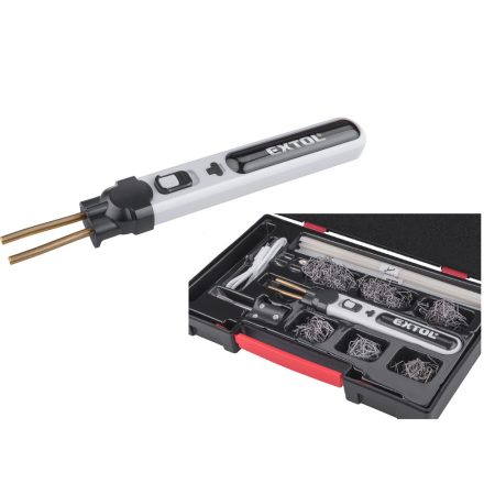 Extol akkus műanyag hegesztő- és kapcsozógép, 4V, 2000 mAh Li-ion akku